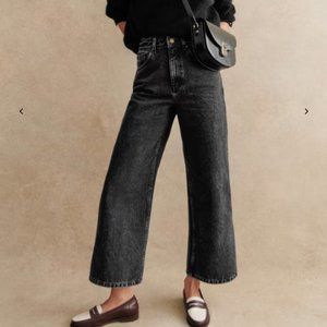 Sezane Le Crop Grey - size 38FR/US6 but fits like a 36FR/US4